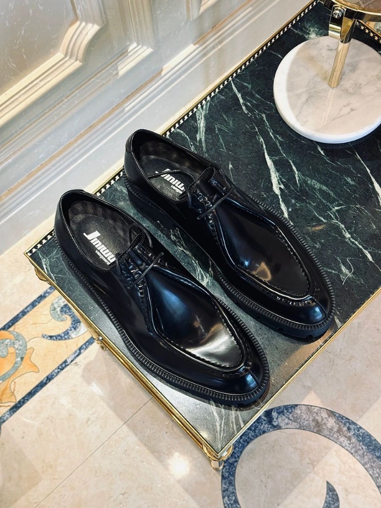 Picture of MENS LACE-UP CHUNKY SOLE LEATHER SHOES